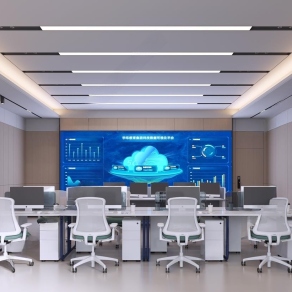 现代指挥控制室3D模型下载